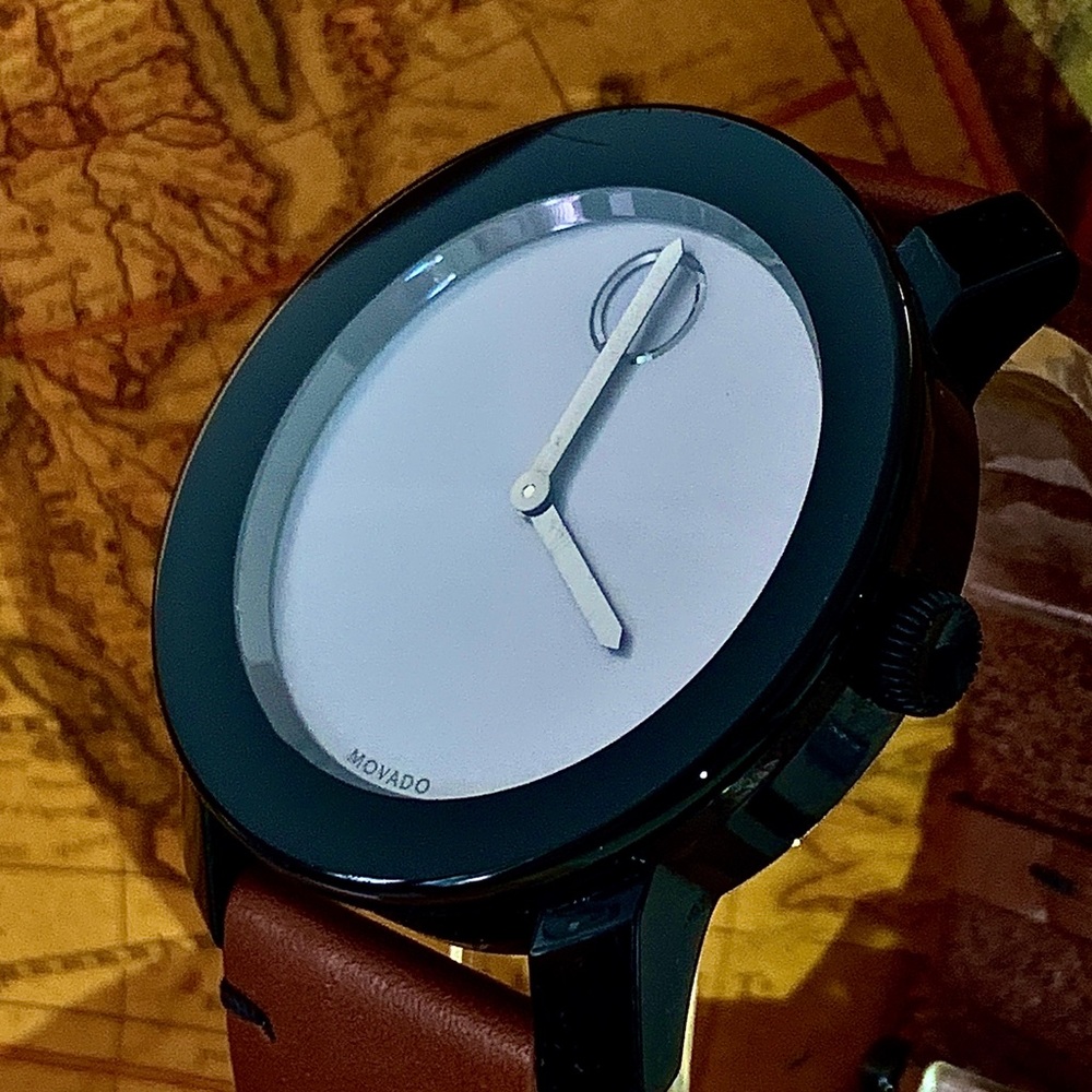 Movado Men's Bold Leather Watch 3600442